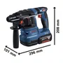 Martelete Rompedor Gbh 185-Li 18V + 2 Baterias + Maleta + Carregador Bosch - 06119240E1