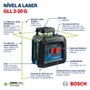 Nível A Laser Verde De Linhas Cruzadas Bosch Gll 2-20G 10M (0601065001)