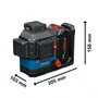 Nível A Laser Verde Ip65 Gll 18V 120 33 Cg Com Maleta Bosch - 06010651G0
