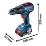 Parafusadeira Furadeira Imp Bosch Gsb 18V-50 06019H51E3