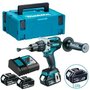 PARAFUSADEIRA / FURADEIRA A BATERIA 18V - DHP486RFJ - MAKITA