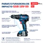 Parafusadeira/Furadeira Impacto Gsb 18V50Mal1Bat 5Ah 06019H51E5 Bosch