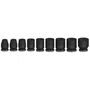 Bosch Jogo De Soquetes Standard 3/8" Pro Impact Com 9 Peças - 2608003036