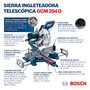 Serra Meia Esquadria Telescópica Gcm 254 D + Disco Multimaterial Alumínio 220V - Bosch